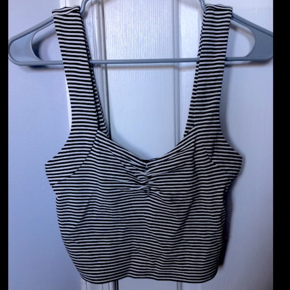 Striped Cropped Tank